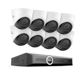 3MP 8 Channel PoE Security System, 6MP NVR, S+265., Smart Motion Detection, Smart Playback, Smart Notification with Image Attached